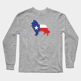 Lone Star State, Lone Star Flag, Texas State Flag, Texas, College Station, Reville, Collie Long Sleeve T-Shirt